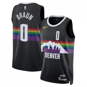 NBA Mænd Trøje Denver Nuggets Christian Braun 2025-26 Nike City Edition Sort Swingman